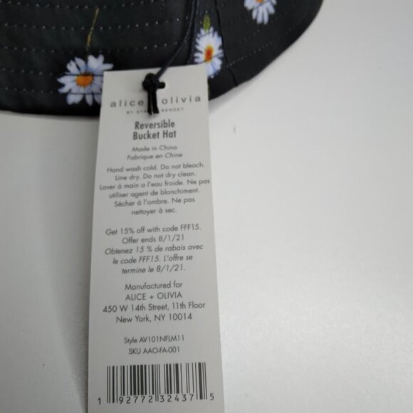 Alice +Olivia Daisy Reversible Bucket Hat NWT main image 8
